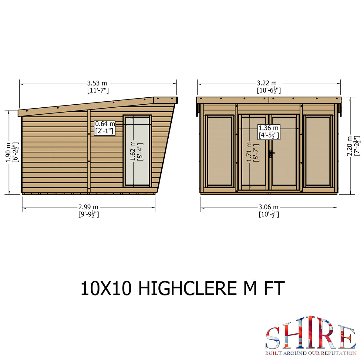 Shire Highclere 10ft x 10ft Summerhouse