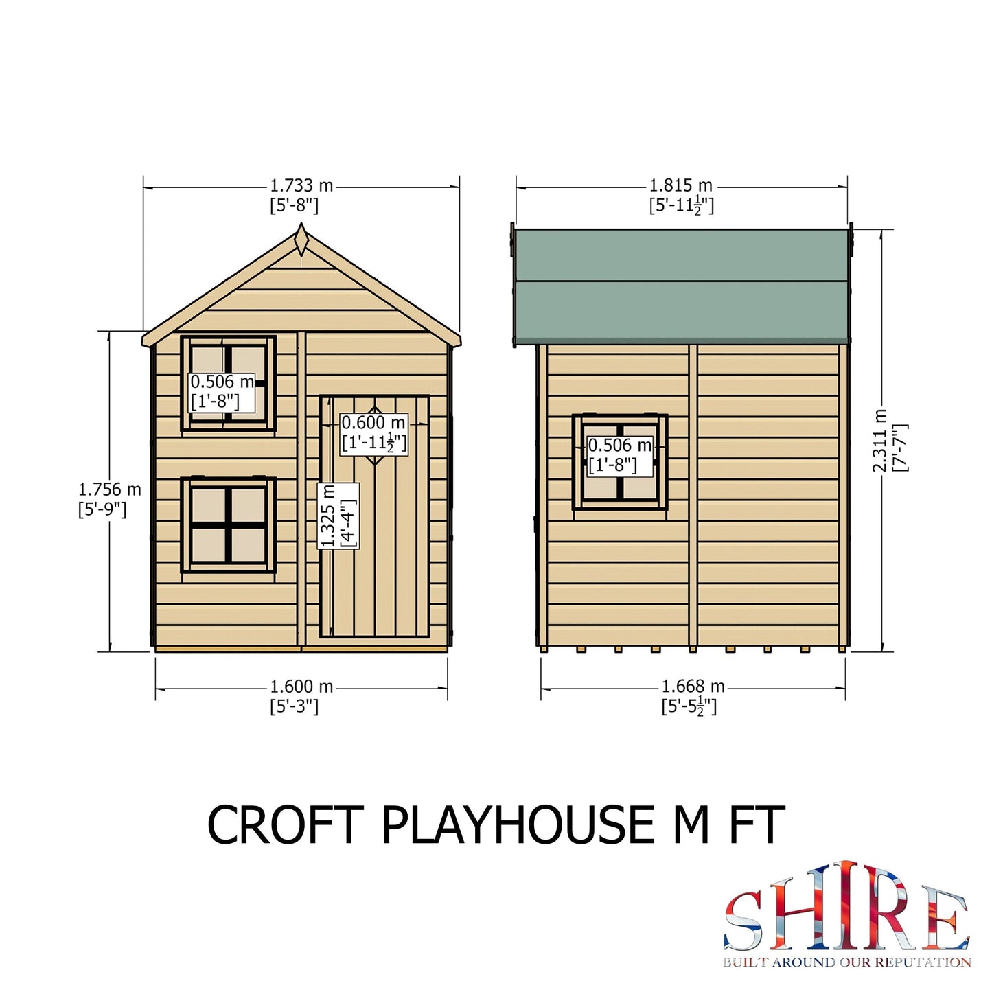Shire 5ft x 6ft Double Storey Playhouse