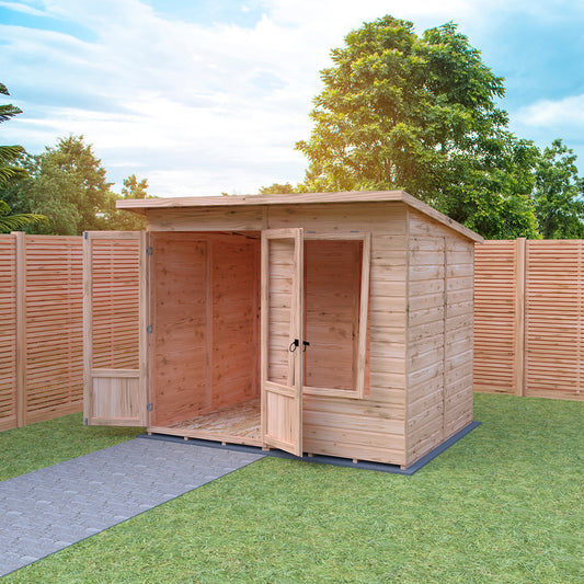 Shire Peony 12ft x 6ft Pent Summerhouse