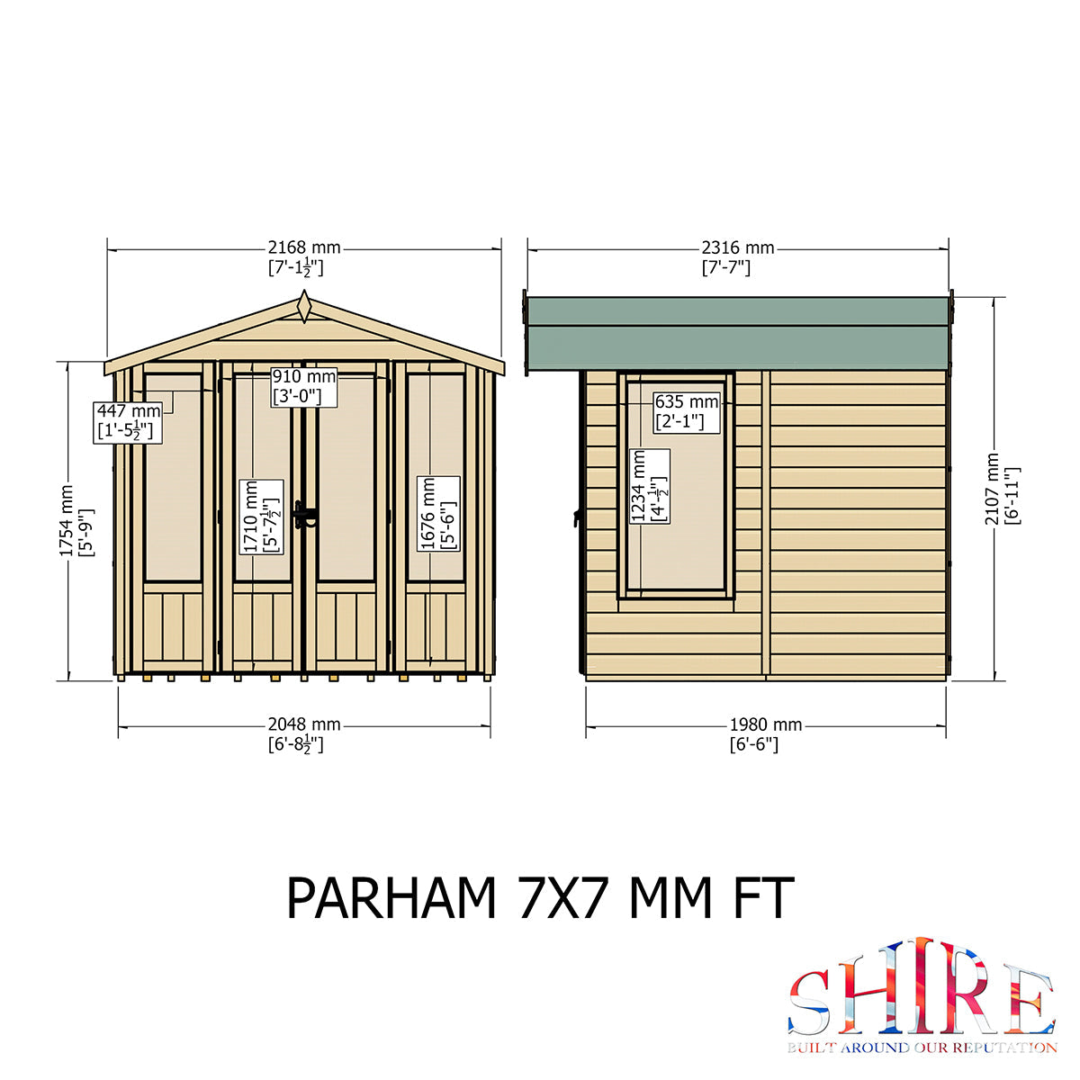 Shire Kensington 7ft x 10ft Summerhouse