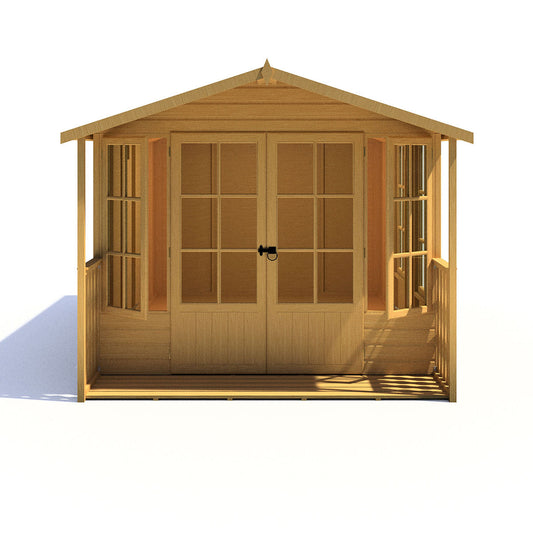 Shire Delmora 8ft x 14ft Summerhouse with Verandah