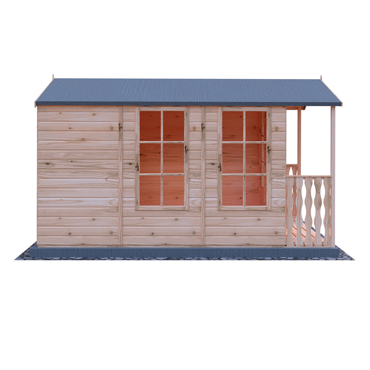 Shire Kensington 7ft x 10ft Summerhouse With Verandah