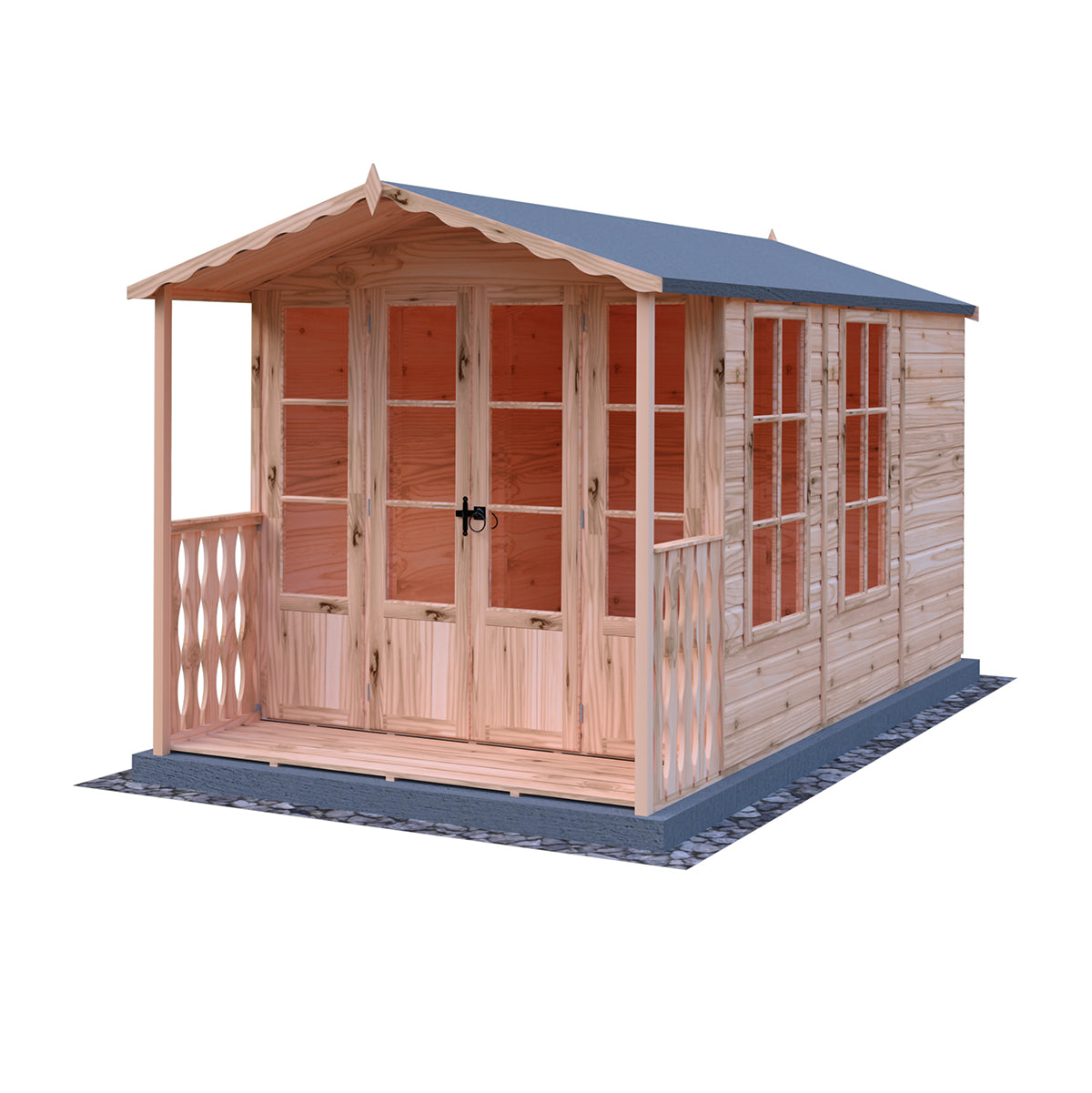 Shire Kensington 7ft x 10ft Summerhouse With Verandah