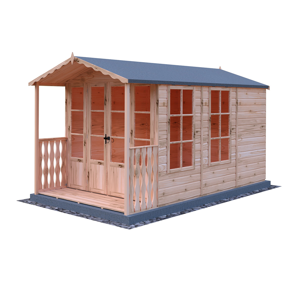 Shire Kensington 7ft x 10ft Summerhouse With Verandah