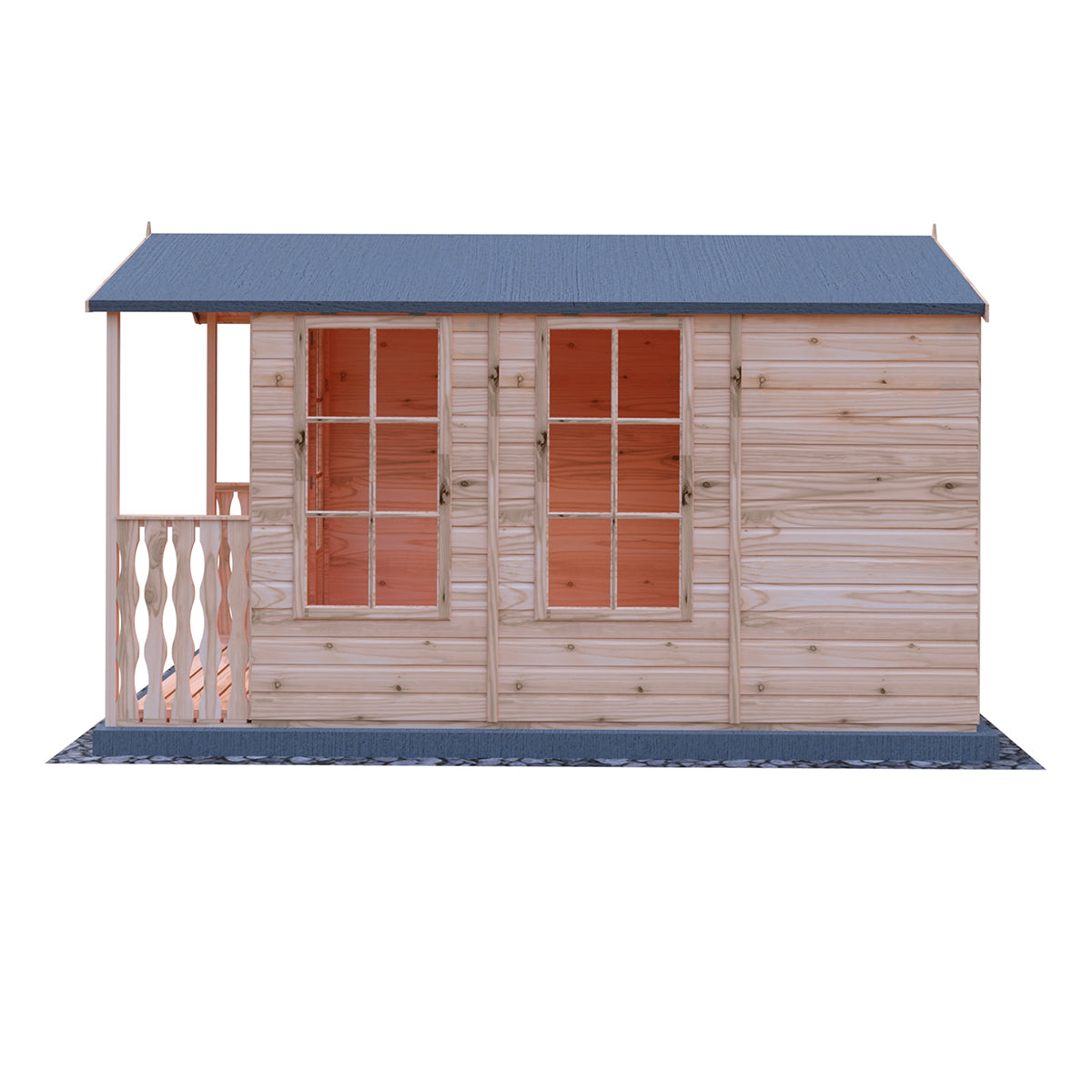 Shire Kensington 7ft x 10ft Summerhouse With Verandah
