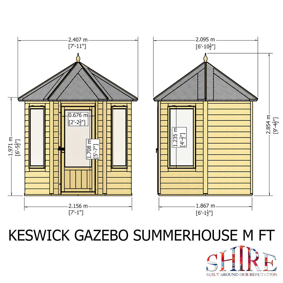 Shire Keswick 6ft x 6ft Summerhouse