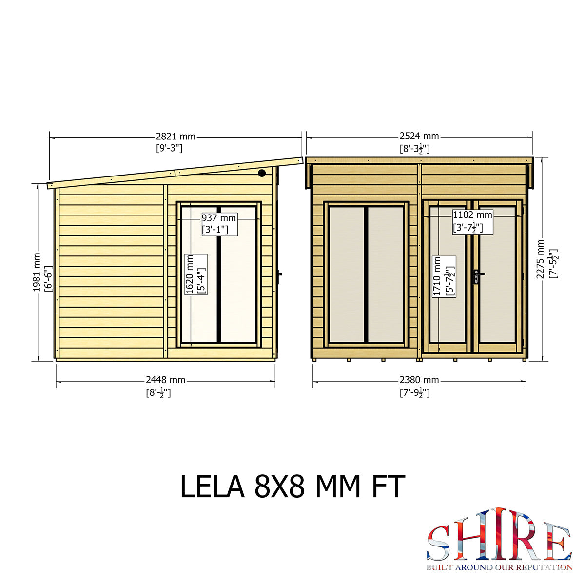 Shire Lela 8ft x 8ft Summerhouse