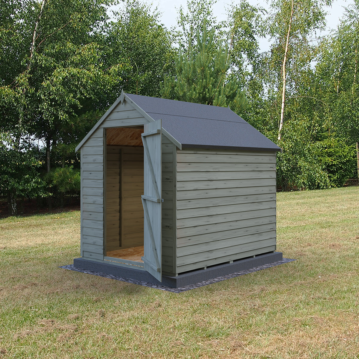Shire Garden Value Overlap 7ft x 5ft Pressure Treated Shed