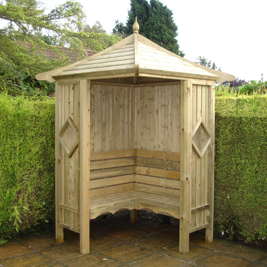 Shire Heritage Corner Arbour 4ft x 4ft- Pressure Treated
